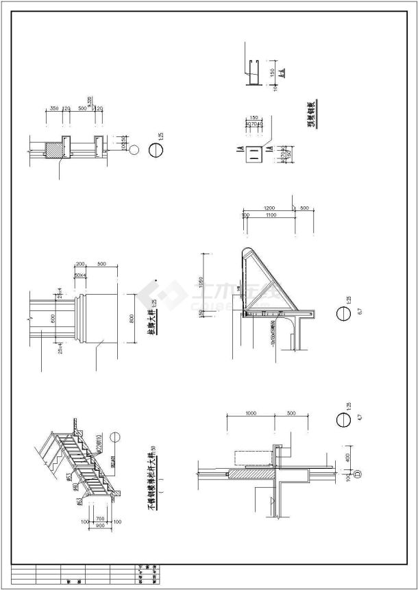 某地小型社区活动中心建筑方案设计图-图一