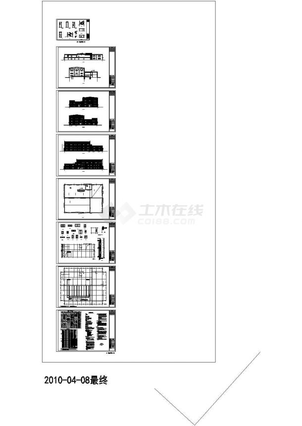 [内蒙古]电厂再生水深度处理站工程设计CAD图纸-图一
