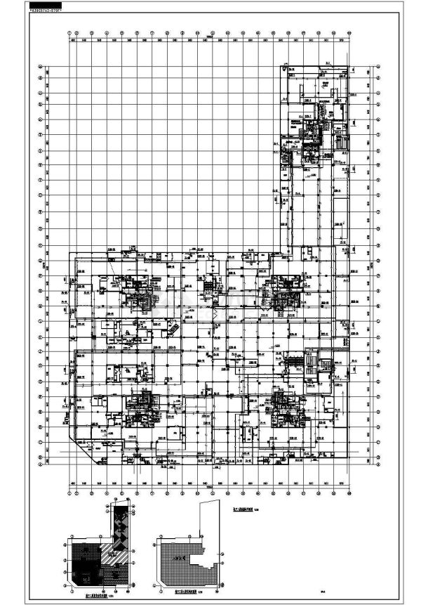 某高层框架结构地下室给排水、消防工程施工图-图一