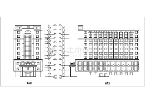 某大型酒店建施图图纸（标注详实）-图二