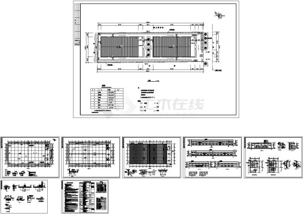 二层3025.32平米厂房建筑设计施工图-图一