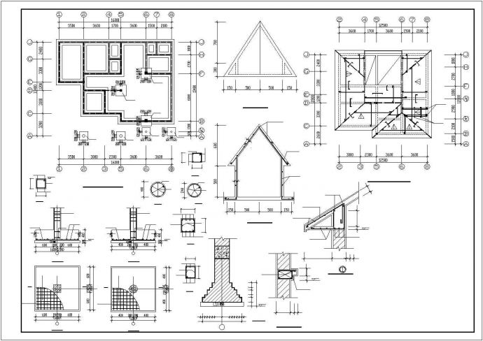 某地郊区别墅建筑规划施工设计总图_图1