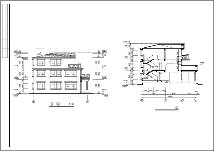 某城区私人别墅建筑设计规划施工全图_图1