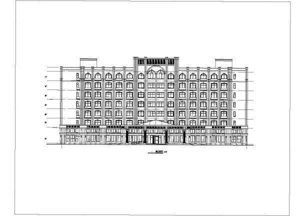 某地简单小型的酒店建筑方案设计图-图一