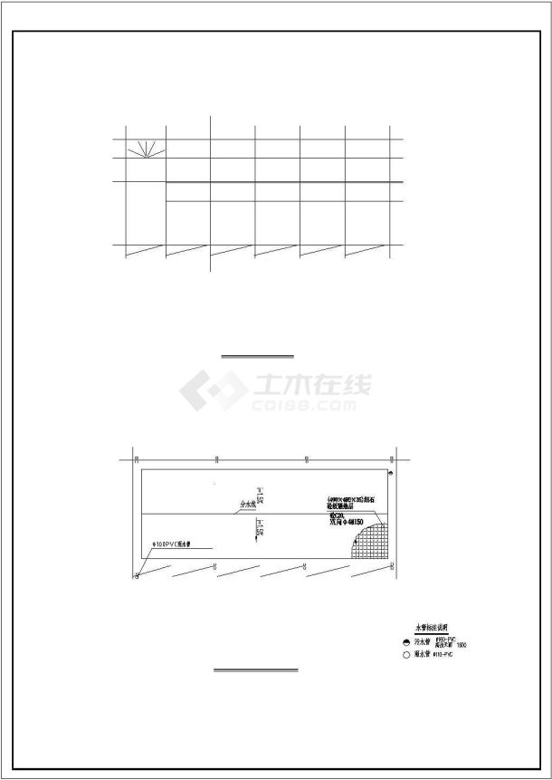 某地小型宿舍综合楼建筑cad施工图-图二