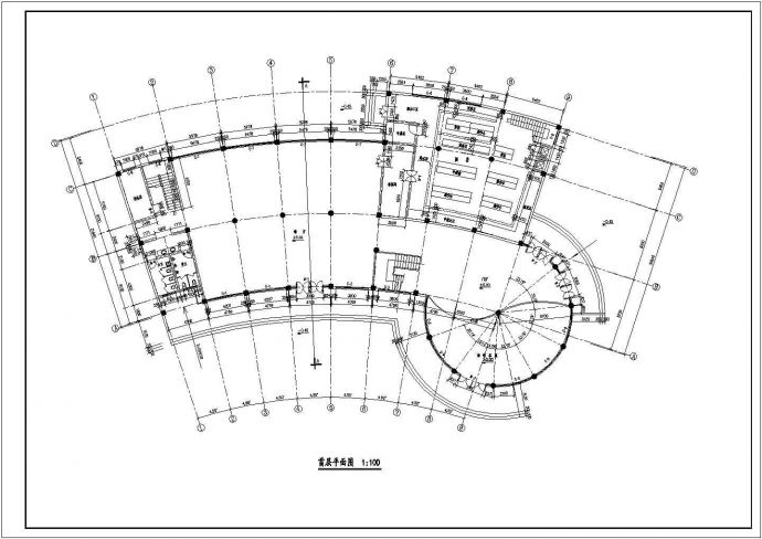 某地大型多层饭店建筑施工图（共7张）_图1