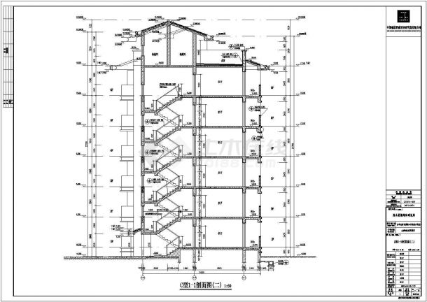 四川某地六层砖混结构住宅建筑设计方案图纸-图二