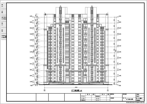 某高层住宅楼建筑、结构施工设计图-图二