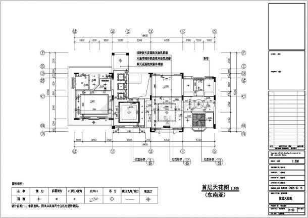 某地区东南亚风格的C1型别墅建筑施工图-图二