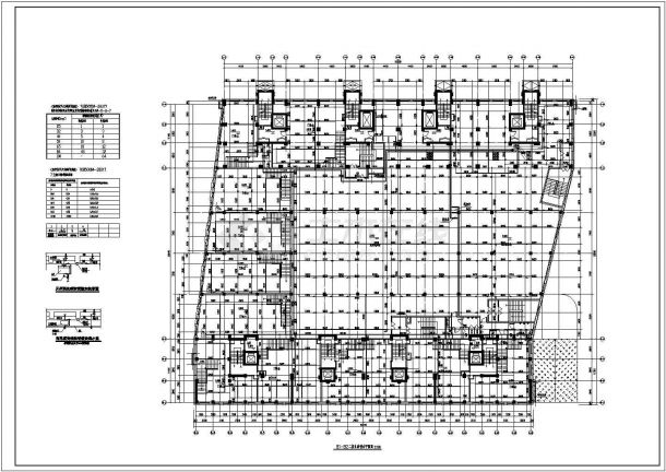 某16层建筑给排水消防平面图和给水排水消防系统图-图一