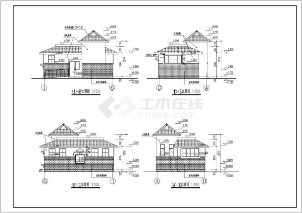 某地一层砌体结构公共厕所建筑设计方案图-图二