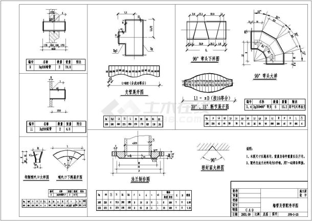 净水厂之重力式无阀滤池工艺设计图-图二