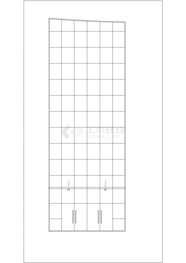 会展中心建筑构件图（含门窗表楼梯卫生间大样图）-图一