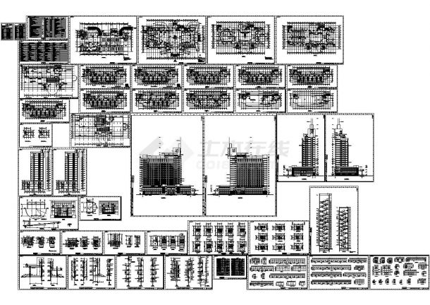 医院综合楼全套建筑施工图-图一