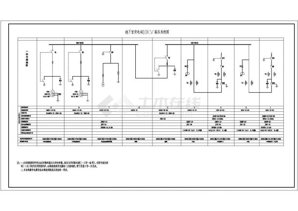 地下室变电站10KV高压系统CAD图-图一