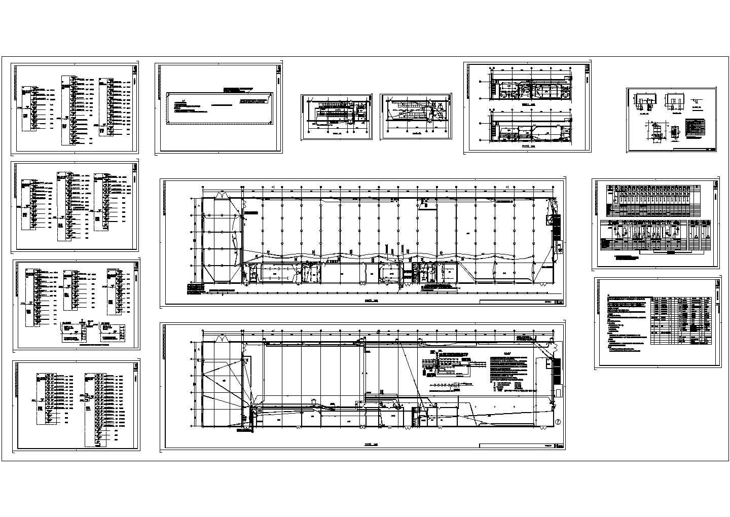 带电3000KVA高低压配电室的厂房CAD图