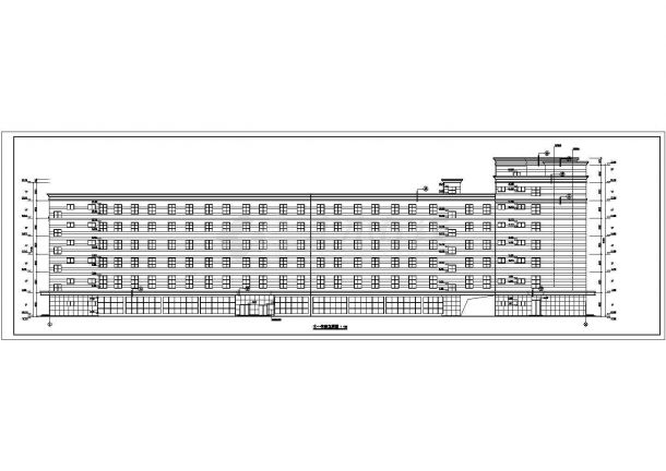 某公司六层综合办公楼建筑设计方案图-图二