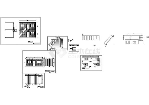 3×6米出口日本集装箱房屋建筑施工图纸-图一