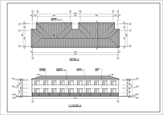 某地两层砖混结构公共租赁房建筑设计施工图纸_图1