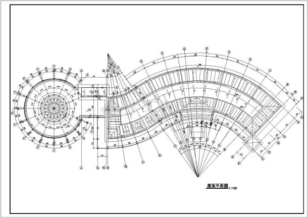 某地精美高端的小区会所建筑施工图-图二