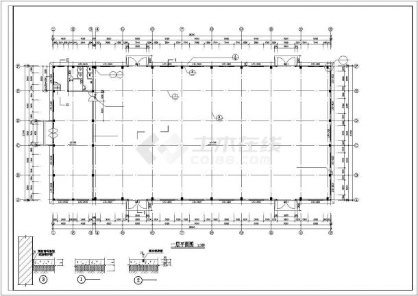 某地小型详细的厂房建筑方案设计图-图二