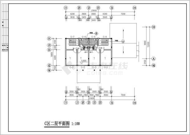 某仿古商业建筑施工图（共18张）-图一