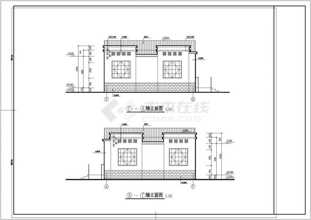 比较受欢迎的的一套公厕建筑施工图（标注详细）-图一