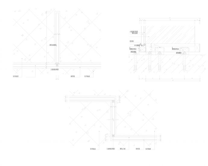 现代 室内 吊挂节点 详图 平立剖 节点 及 结构 全套 施工图 一比一 详细绘制_图1