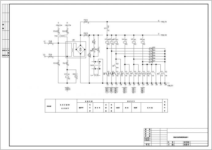 柴油发电机控制屏控制电路图_图1