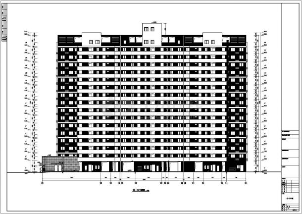 某十六层框架剪力墙结构办公楼建筑设计施工图-图一