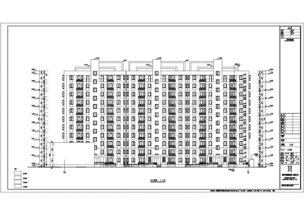 河南某小区十一层住宅楼建筑设计施工图-图二