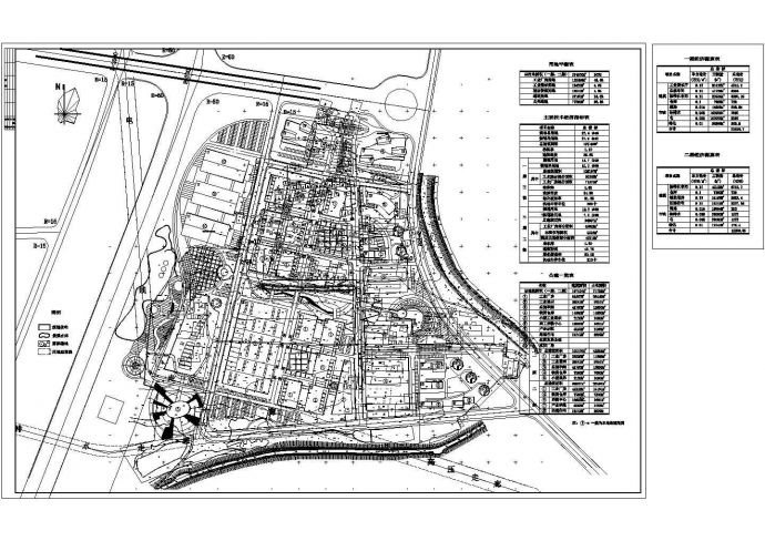 某274000平方米工业园规划设计cad总平面图（大院设计）_图1