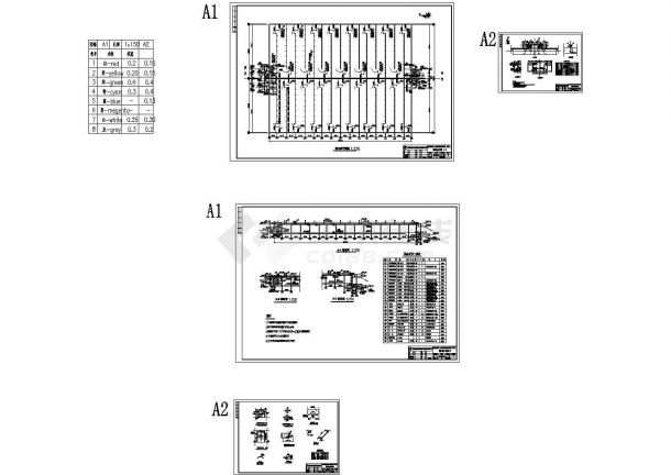 重庆某净水厂清水池工艺设计图（含结构图、2个CAD）-图一