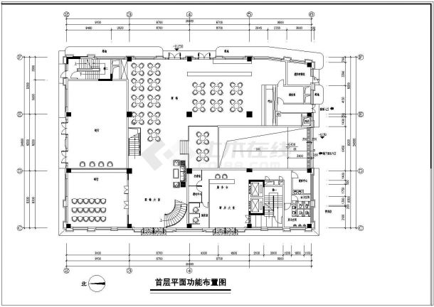 广州某地酒店建筑平面图（共11张）-图一