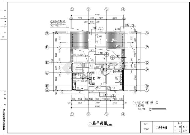 某市新农村建设农民住宅建筑设计图-图二