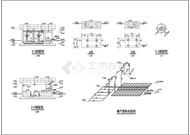 木业废水处理厂设计图（300m3/d）-图二