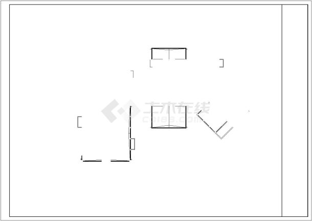 比较小巧简单的会所建筑施工图（共8张）-图二