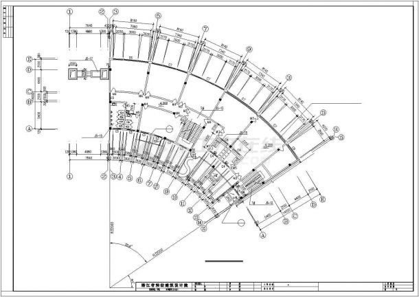 某地小型简单实用会所建筑设计图（共10张）-图二