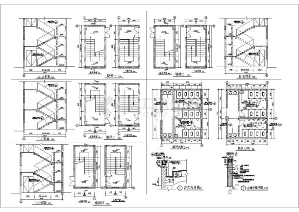 某地大型二层车间建筑施工图（共6张）-图二