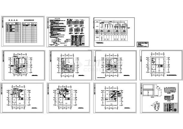 热交换站电气设计CAD图纸-图一