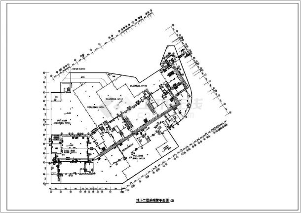 某地三层商场采暖设计施工图（地下两层）-图二
