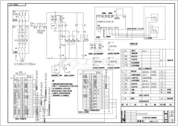 40T工业锅炉房电气全图（标注详实）-图一