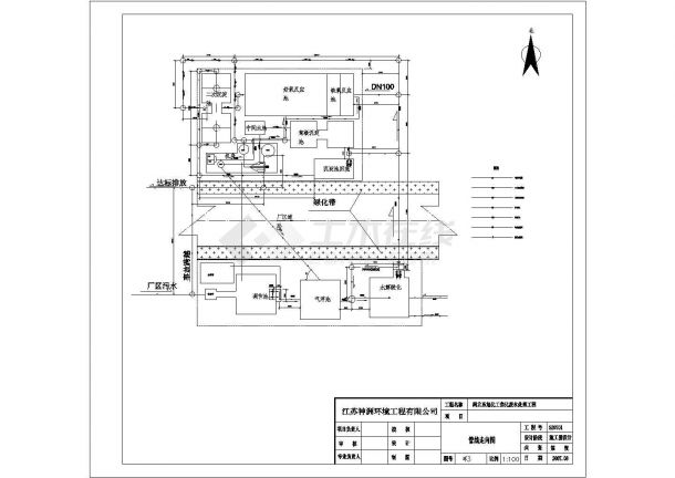 某工程焦化厂废水处理设计施工图纸-图二