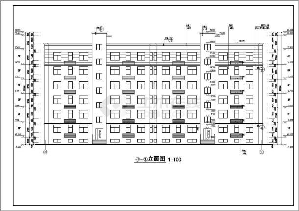 某地6层砖混结构公租房建筑设计施工图-图二