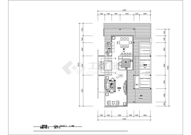 某地小型私人别墅设计方案二建筑图-图二