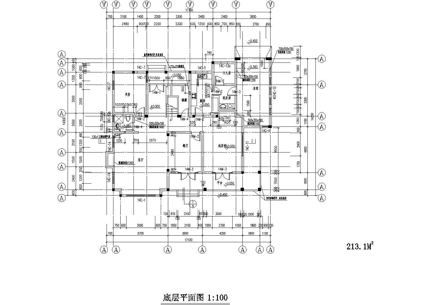 某地七里香溪X3别墅建筑图（含设计说明）