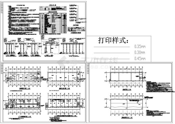 六层宿舍楼电气设计施工CAD图纸-图一