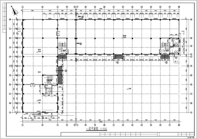 某地大型多层仓库建筑施工图（标注详细）_图1