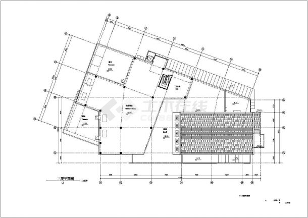 某地精美实用的三层工业园区规划建筑扩初图-图二