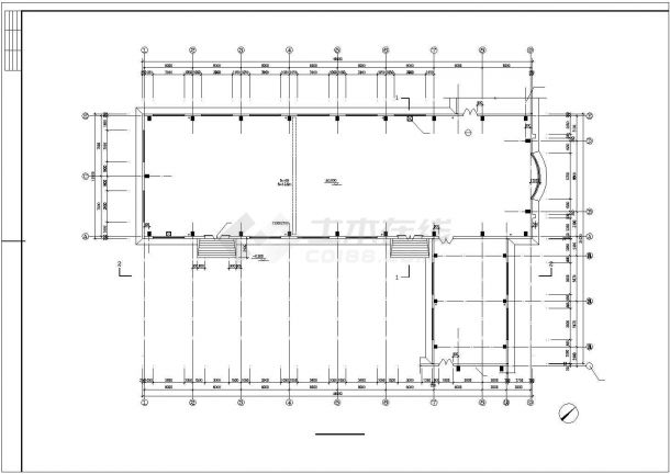 某地小型简单实用的厂房建筑施工图-图二